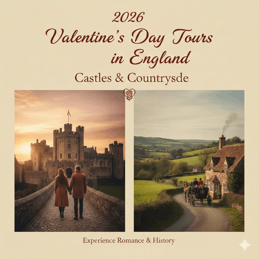 Packages for 2026 Valentine’s Day Tours in England